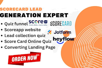 design custom lead capture quizzes with scoreapp, scorecard, or heyflow