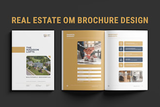 design or redesign commercial real estate offering memorandum om brochure, flyer