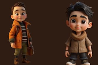 do 3d model 3d toy 3d character 3d doll character modeling for 3d printing