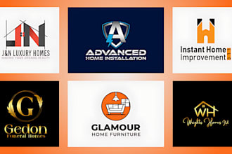 make a modern outstanding home furnishing logo design for your business