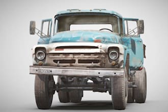3d truck model car model semi truck 3d cad design toy design for 3d printing