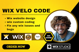 do wix velo wix code custom features wix bug fix customize wix velo custom code