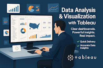 create custom tableau dashboards with data analysis and insights