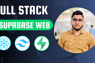 build full stack web app with supabase react tailwind modern UI