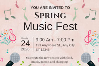 design modern, eye catching event flyers and posters