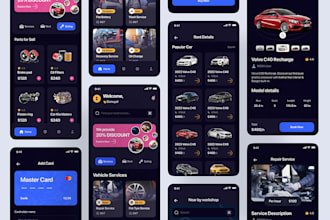 develop ai car marketplace app, automative repair app, car auction app, gps app