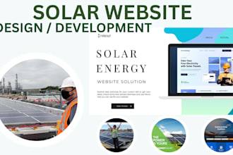 develop solar website, app design, modern, responsive, energy smart ui,ux