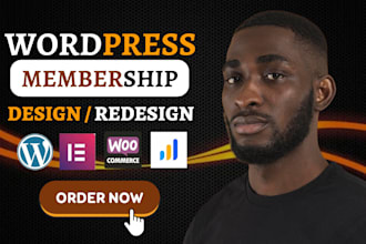 build wordpress membership subscription website learndash buddyboss website
