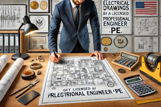 get electrical drawings stamped by a licensed professional engineer pe