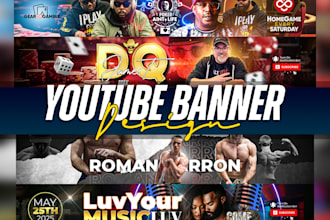 design a youtube banner and logo for your channel