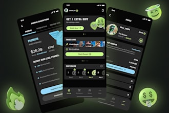 create loyalty app, gamification app, coupon app, discount app, reward base app