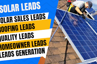 provide verified solar leads, roofing leads, new homeowners to boost sales