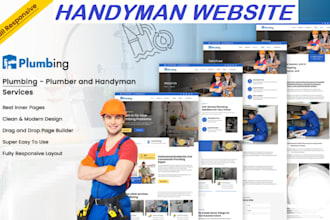 make on demand handyman website, electrician, laundromat, plumbing website