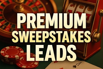 generate first hits premium quality sweepstakes leads
