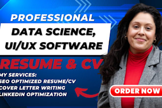 write professional atx resume for software engineering, tech, IT UI UX cv design