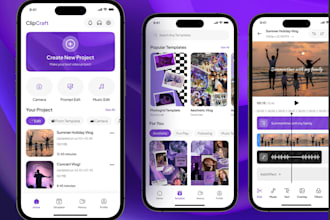 build video editor app, ai photo editing app, vide0 generator app, video maker