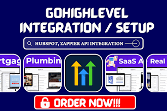 integrate gohighlevel salesforce zapier hubspot ai chatbot saas API integration