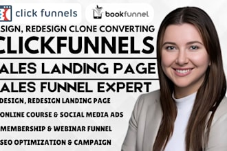 design, redesign clone clickfunnel landing page clickfunnels sales funnel expert