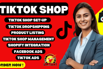 setup tiktok shop shopify dropshipping store edit facebook ads tiktok promotion