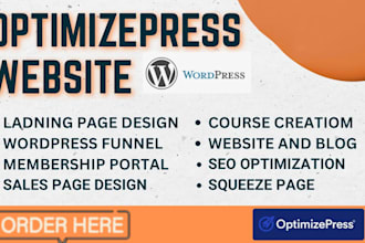 build optimizepress landing page, wordpress sales funnel, membership website op3