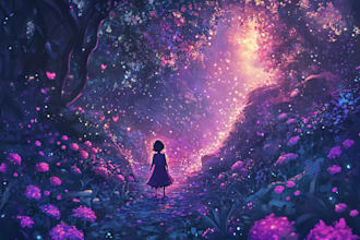 do anime background, 2d environment, landscape or fantasy art, concept art