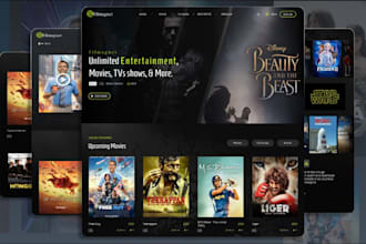 develop a film website or film production website for your company