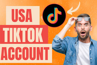 create tik tok UK account, USA tiktok account for tik tok shop ads account