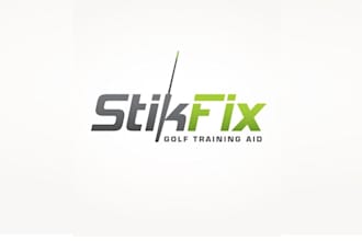 design aid creating power swing  golf training logo