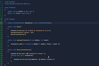 create an inventory management system in csharp