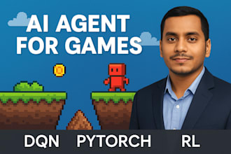 build a reinforcement learning agent to play your custom game using pytorch