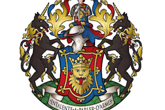 do luxury regal heraldic family crest coat of arms logo design