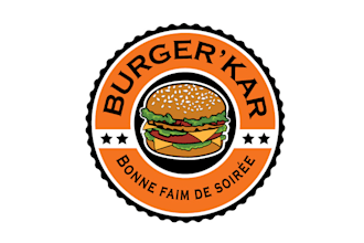design perfect wonderful burger food truck logo