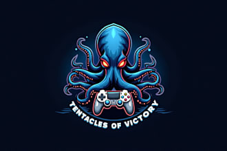 make awesome kraken octopus logo for your company
