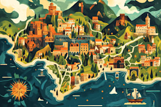do unique vector map illustrations