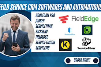 setup housecall pro jobber servicetitan kickserv fieldedge service fusion m8 crm