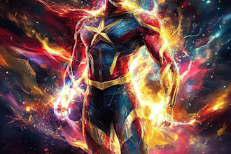 draw you as a superhero marvel or dc character