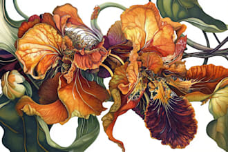 paint botanical and scientific illustrations