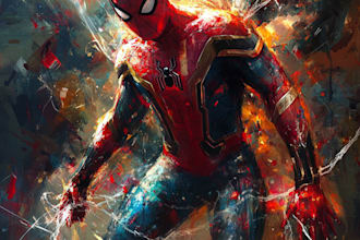 draw superhero action comic