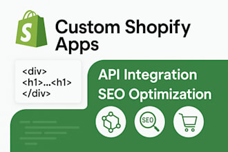 develop shopify public and private app custom app api integration for your store