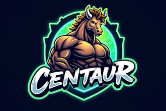 design outstanding centaur logo with express delivery