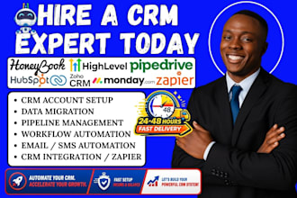 zapier hubspot gohighlevel workflow monday automation zoho crm make integration