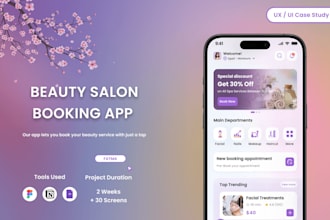 develop salon mobile app that allows users to book appointments