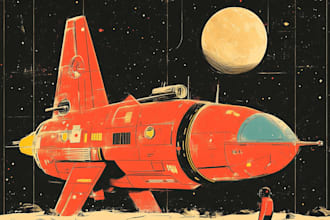 create vehicle and spaceship concept art for you