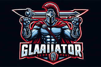 create high quality gladiator logo with powerful new concept