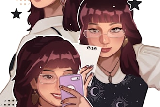 draw a high quality stylized art for you