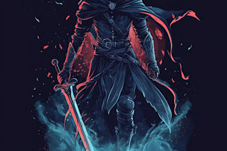 design a custom fantasy, rpg, game title or logo for your video games