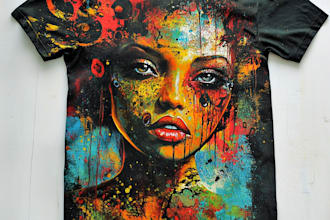 do urban artsy edgy street wear and t shirt design