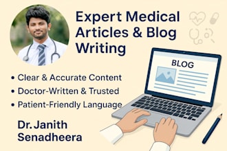 medical articles or medical blog posts as a doctor