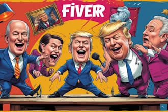 draw a political cartoon or editorial cartoon for you
