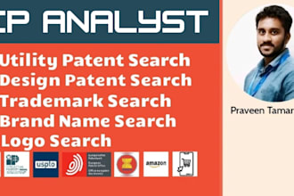 do the patent search and trademark check